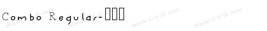 Combo Regular字体转换